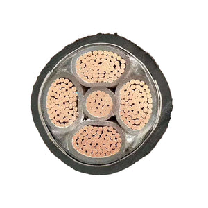 Low smoke zero halogen flame retardant copper core conductor cross-linked polyethylene insulated polyvinyl chloride sheathed steel tape armored power cable